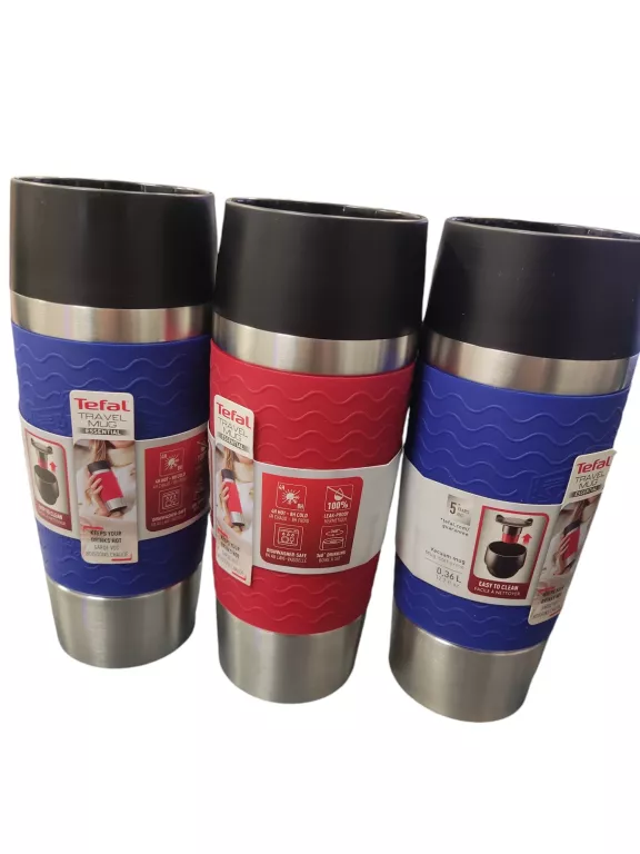 TEFAL KUBEK TERMICZNY TRAVEL MUG ESSENTIAL, 360 ML MIX KOLOR