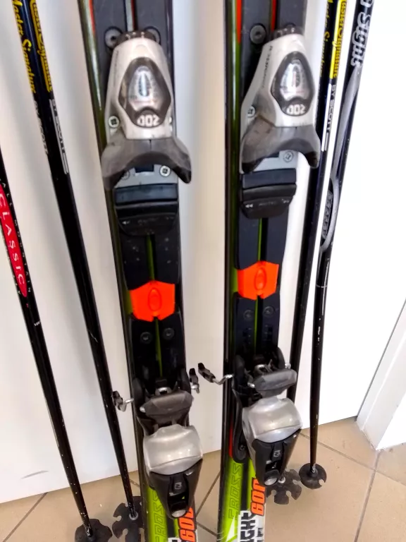 ZESTAW BUTY R37 KIJKI NARTY ROSSIGNOL154 XFIGHT 600