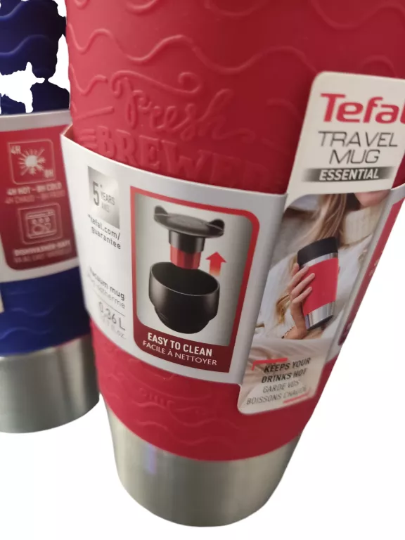 TEFAL KUBEK TERMICZNY TRAVEL MUG ESSENTIAL, 360 ML MIX KOLOR