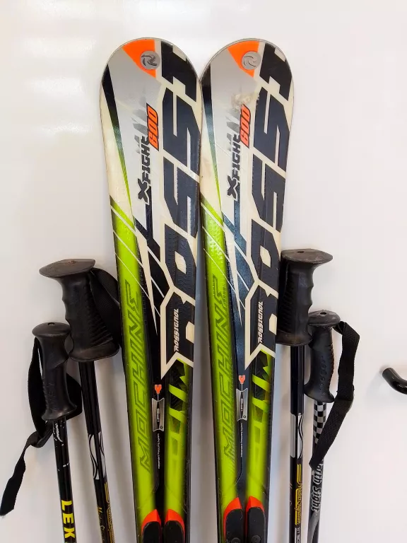 ZESTAW BUTY R37 KIJKI NARTY ROSSIGNOL154 XFIGHT 600