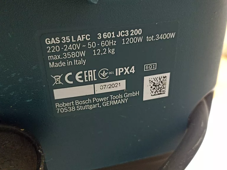 ODKURZACZ PRZEMYSŁOWY BOSCH GAS 35 L AFC