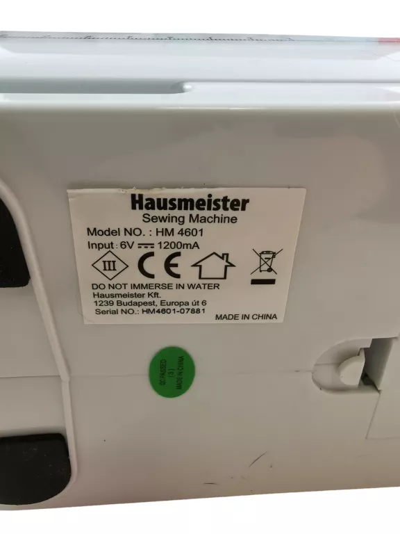 MASZYNA DO SZYCIA HAUSMEISTER HM 4601