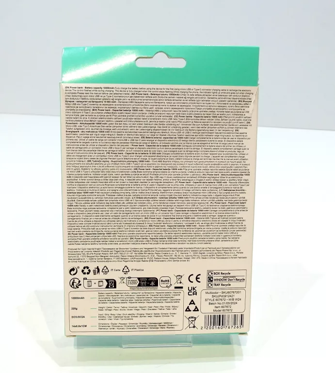 POWERBANK SMART CHOICE 10000MAH CZARNY