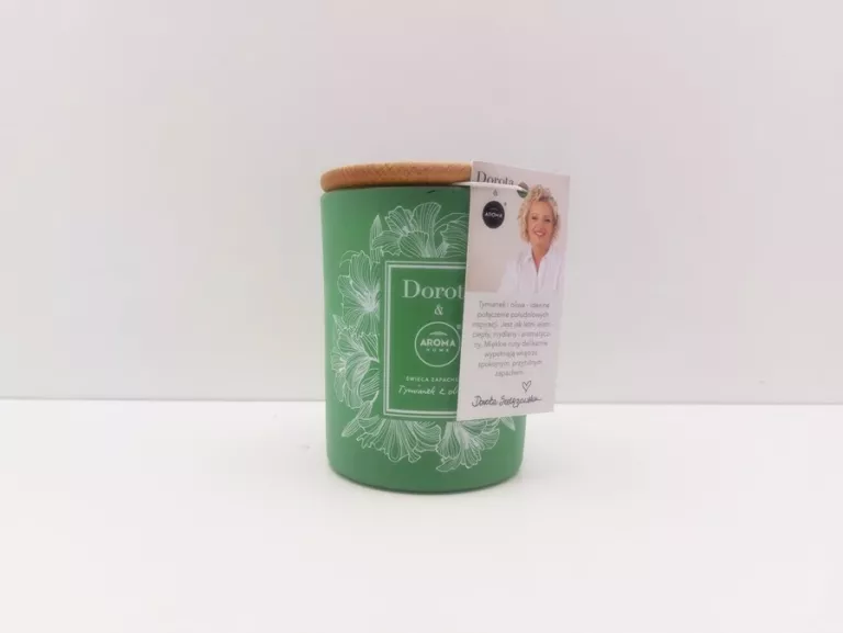 DOROTA SZELĄGOWSKA ŚWIECZKA ZAPACHOWA W SZKLE 150G ZAPACH TYMIANEK Z OLIWK