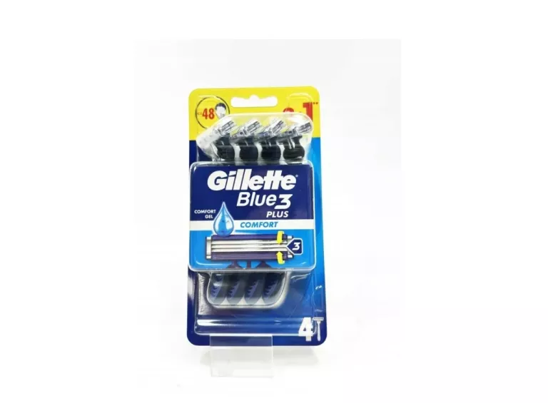 GILLETTE MASZYNKA JEDNORAZOWA BLUE 3 PLUS COMFORT ZESTAW 4 SZT