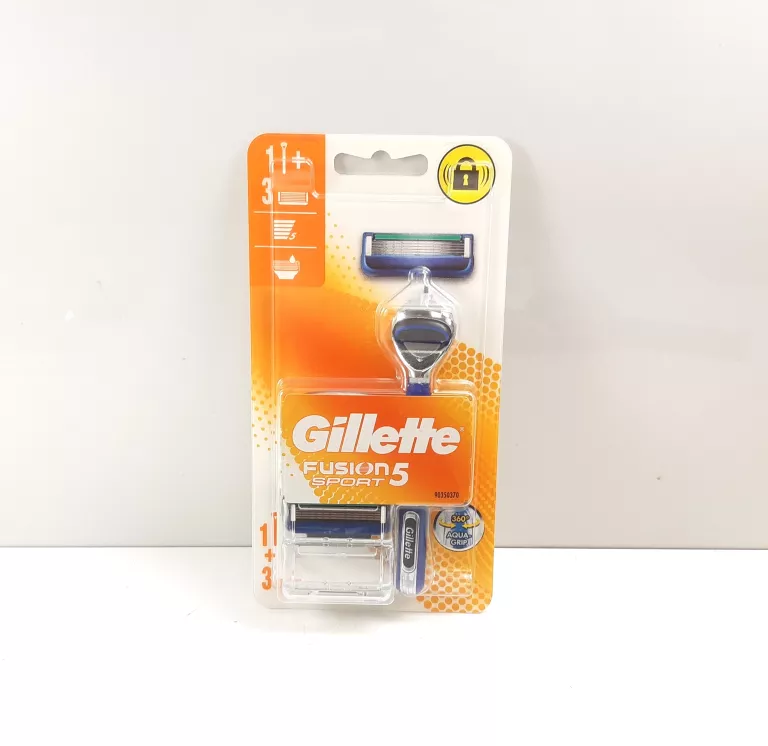 WKŁADY DO MASZYNEK GILLETTE FUSION 5 SPORT RĄCZKA + 3 OSTRZA