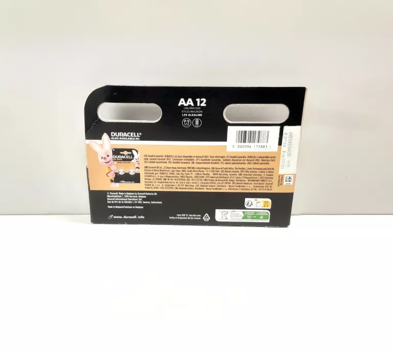 BATERIA ALKALICZNA DURACELL AA 12 SZT