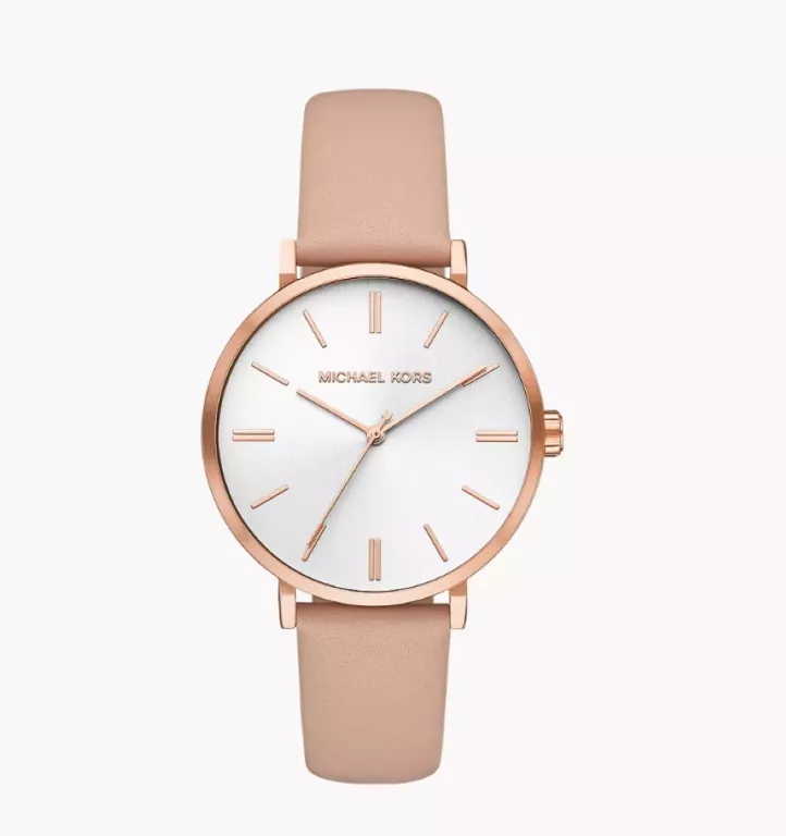 ZEGAREK MICHAEL KORS ADDYSON THREE-HAND PINK LEATHER MK2950
