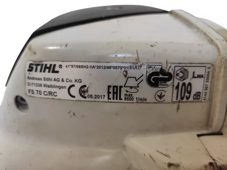 KOSA SPALINOWA STIHL FS 70 C/RC 2017R 0,9 KW/1,2 KM 27,2CM3 420MM