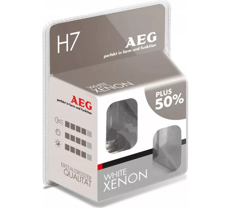 ŻARÓWKI SAMOCHODOWE AEG H7 WHITE XENON (2 SZT.)