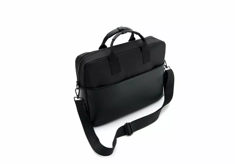 ELEGANCKA TORBA AKTÓWKA NA RAMIĘ RESERVED 029BE-99X CZARNA SUPER STAN