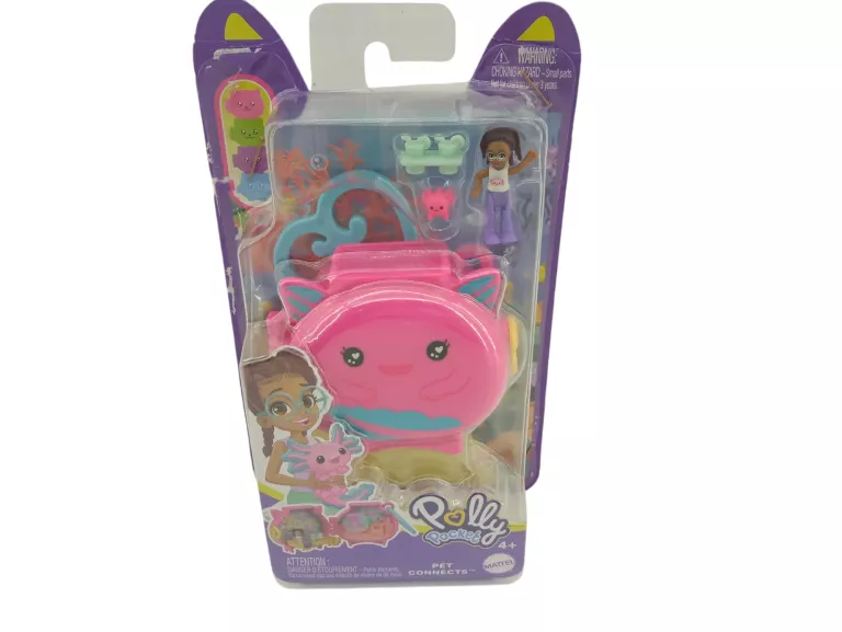 POLLY POCKET PET CONNECTS AXOLOTL RÓZOWY