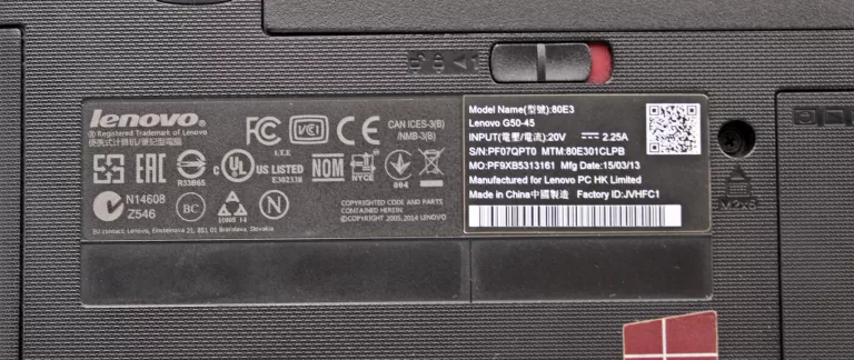 LAPTOP LENOVO G50-45 AMD E6-6310 4GB 120GB SSD WIN10 HOME 1366X768 15,6"