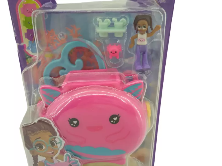 POLLY POCKET PET CONNECTS AXOLOTL RÓZOWY