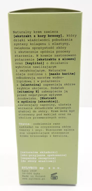 SYLVECO LEKKI KREM BRZOZA NAWILŻENIE I REGENERACJA SKÓRY 50 ML
