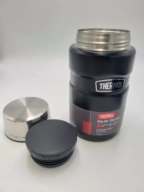 TERMOS OBIADOWY JEDZENIE THERMOS KING 710ML CZARNY