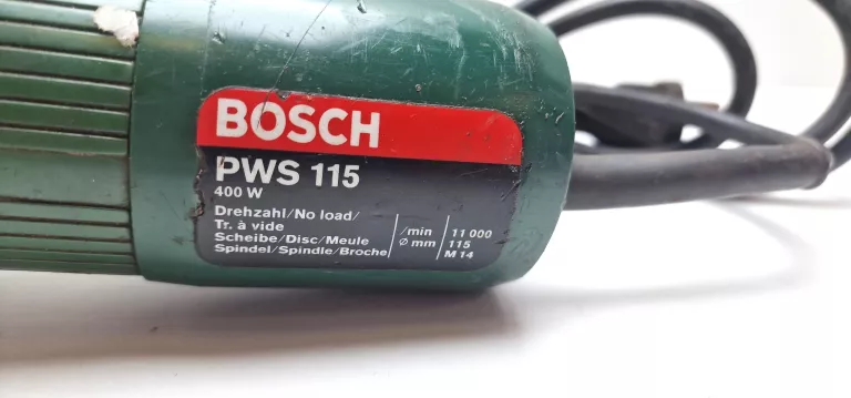 SZLIFIERKA KĄTOWA BOSCH PWS 115 400W