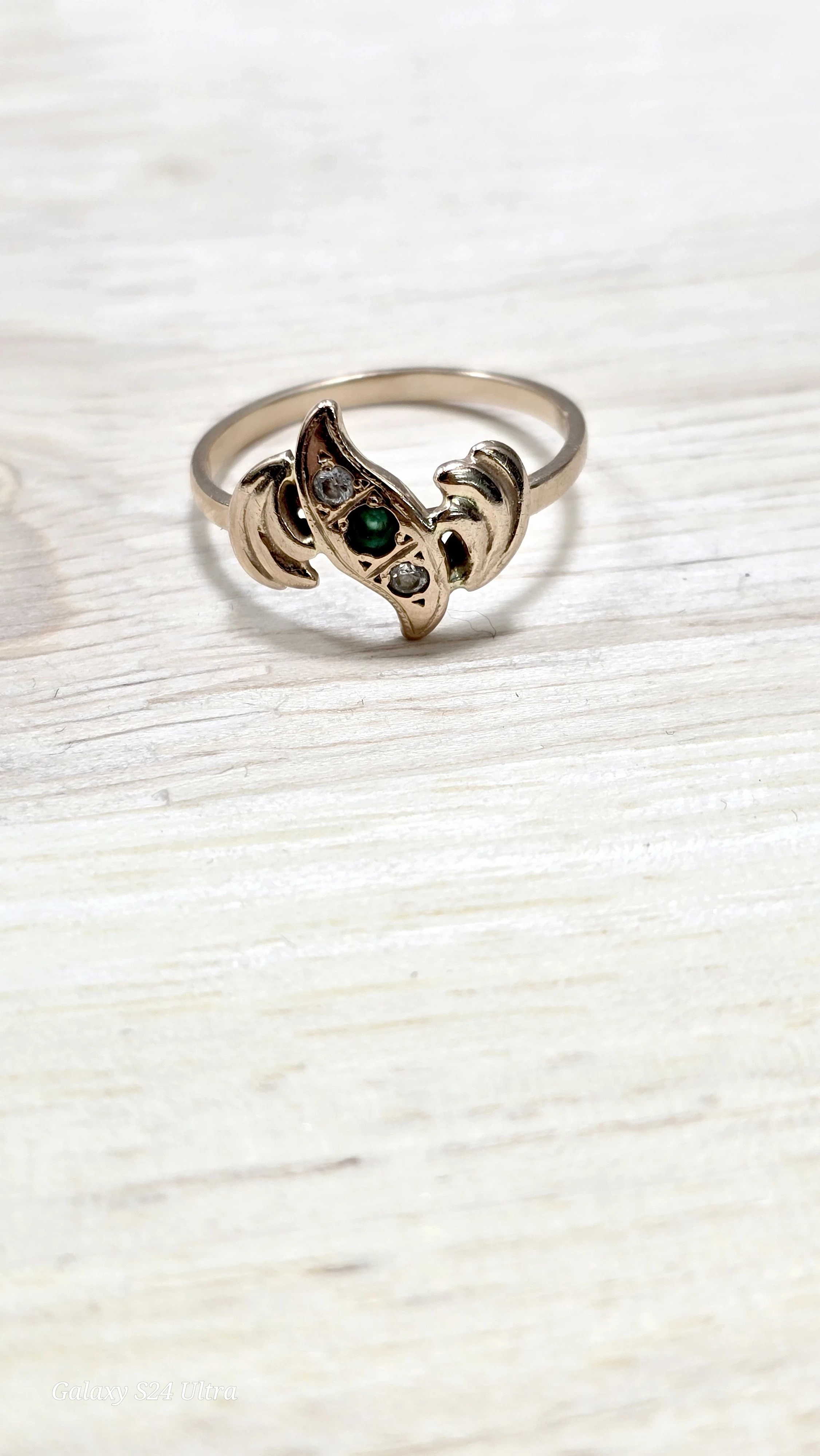 piekny-zloty-pierscionek-z-zielonym-oczkiem-p585-r16-230g-waga-153