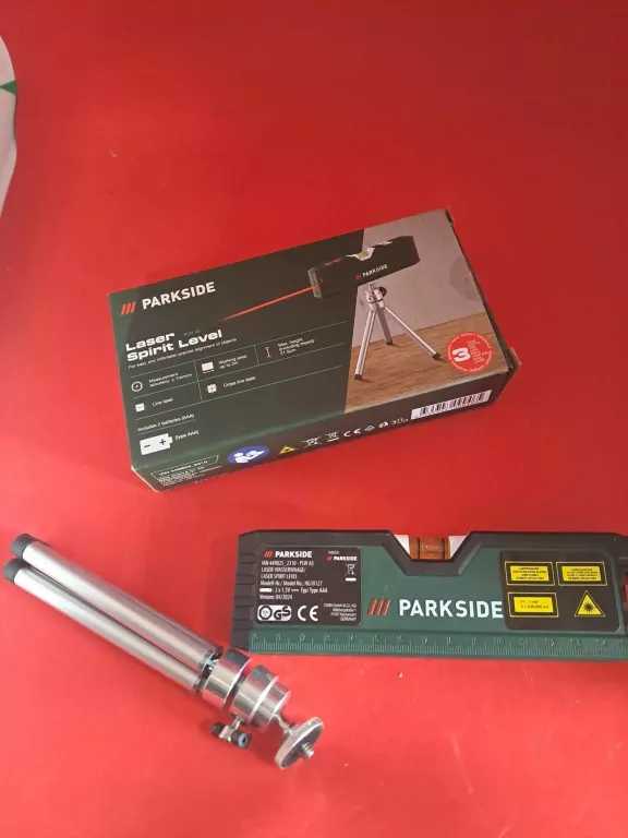 POZIOMICA LASEROWA PARKSIDE  LASER SPIRIT LEVEL PLW A5/ KPL