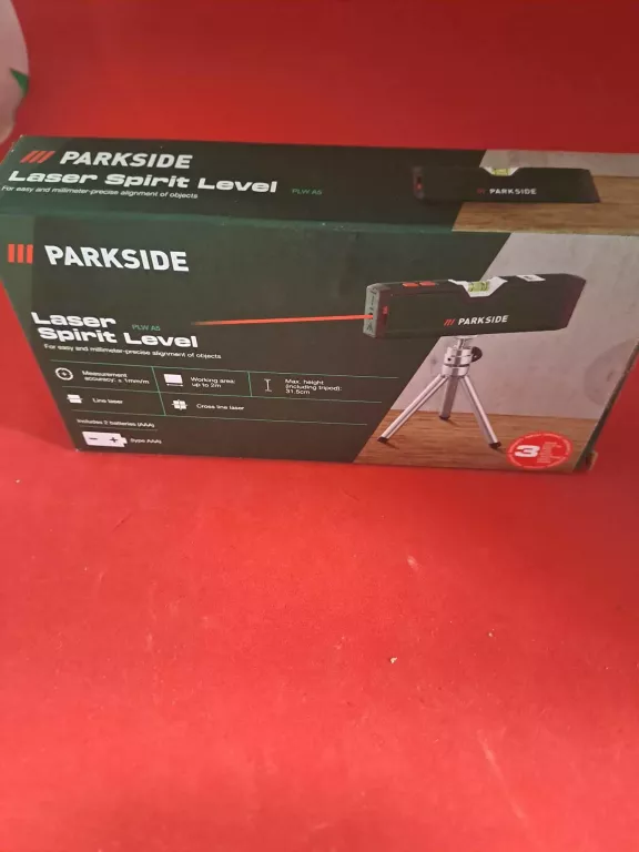 POZIOMICA LASEROWA PARKSIDE  LASER SPIRIT LEVEL PLW A5/ KPL