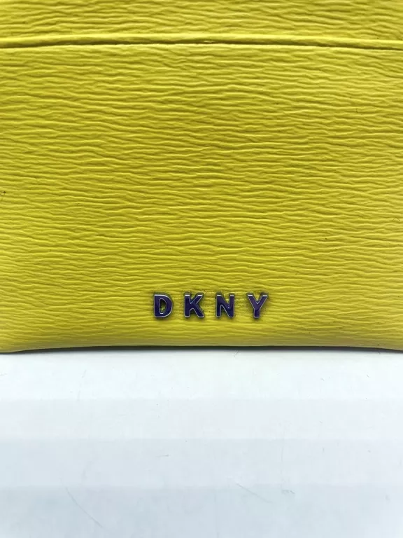 PORTFEL DKNY ZÓŁTY NA KARTY