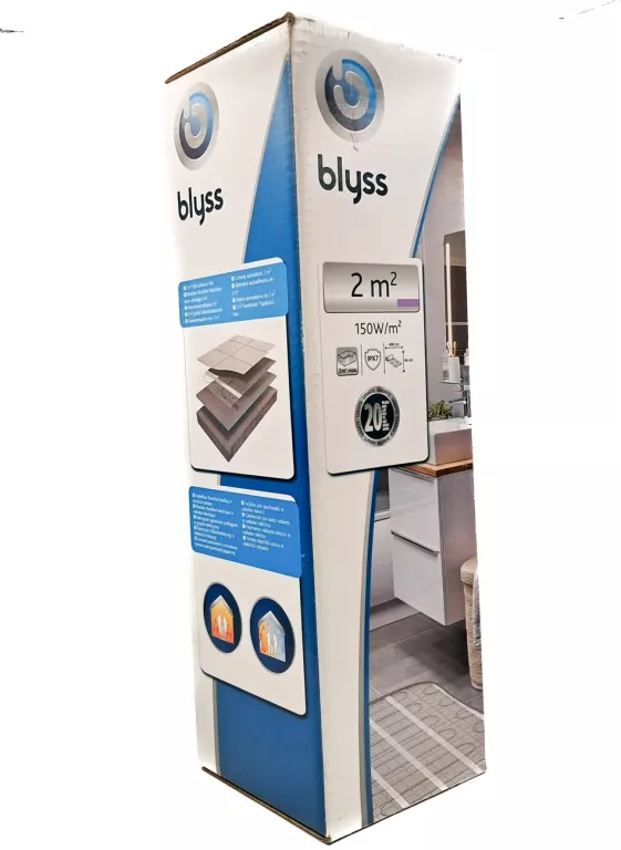 MATA GRZEJNA BLYSS POD PŁYTKI 2 M2 150W/M2