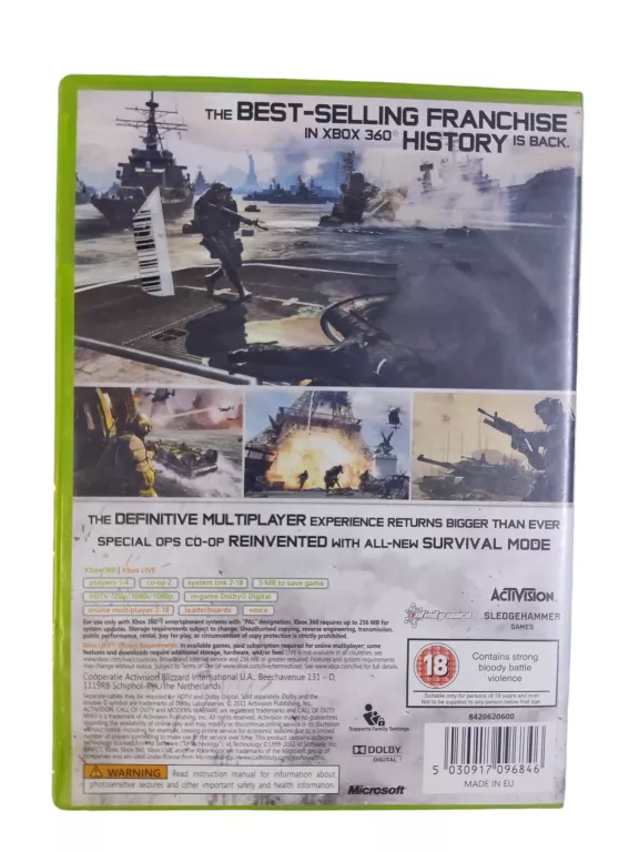 GRA XBOX 360 CALL OF DUTY MW3