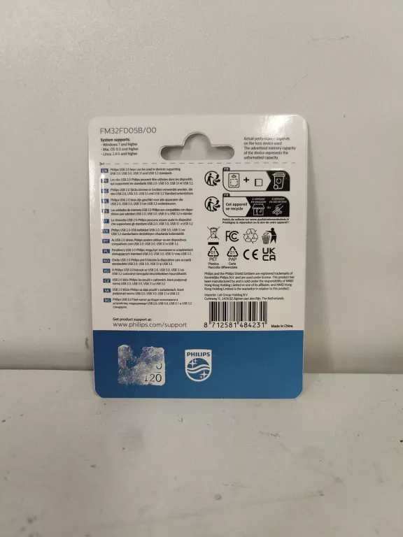 PENDRIVE PHILIPS USB 2.0 32GB