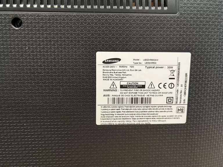 TELEWIZOR SAMSUNG UE32H5500AW