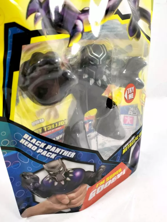 FIGURKA BLACK PANTHER HEROES OF GOO JIT ZU GNIOTEK - STAN FABRYCZNY !