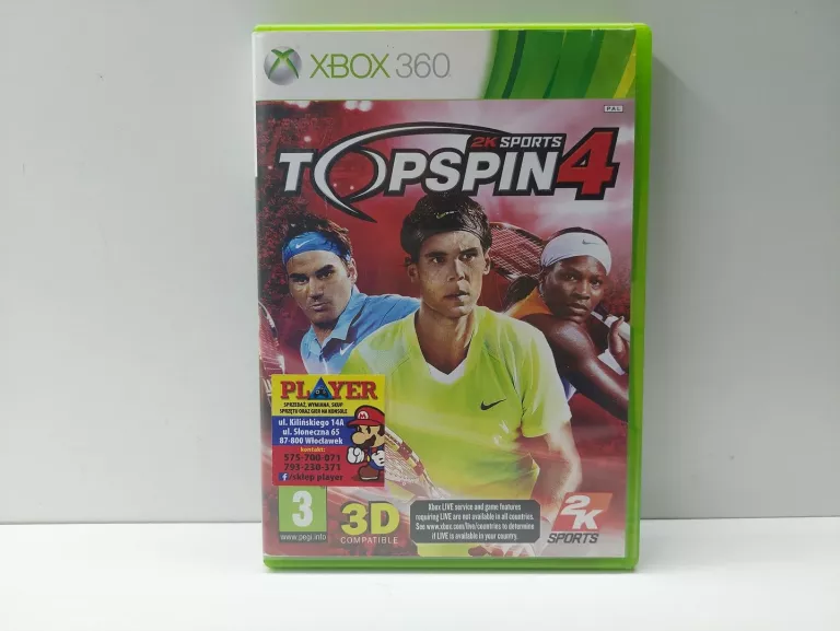 TOP SPIN 4 XBOX 360