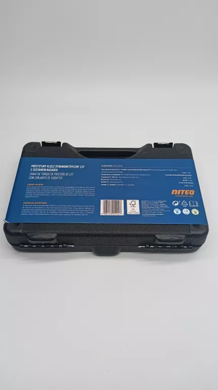 NITEO PRECYZYJNY KLUCZ DYNAMOMETRYCZNY 1/4" Z ZESTAWEM NASADEK WALIZKA