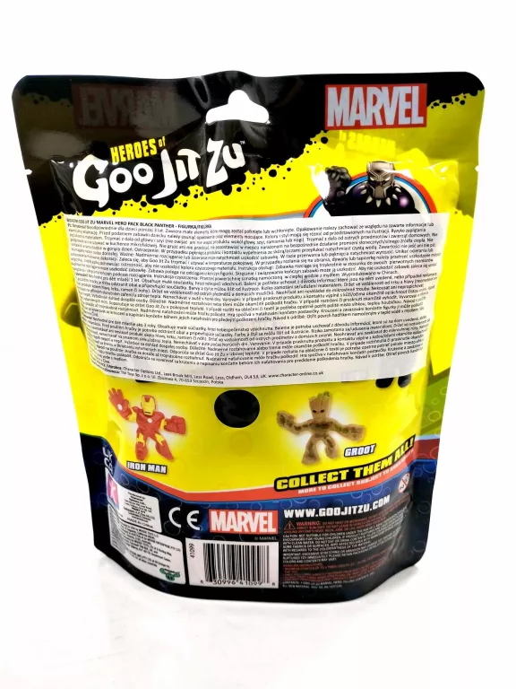 FIGURKA BLACK PANTHER HEROES OF GOO JIT ZU GNIOTEK - STAN FABRYCZNY !