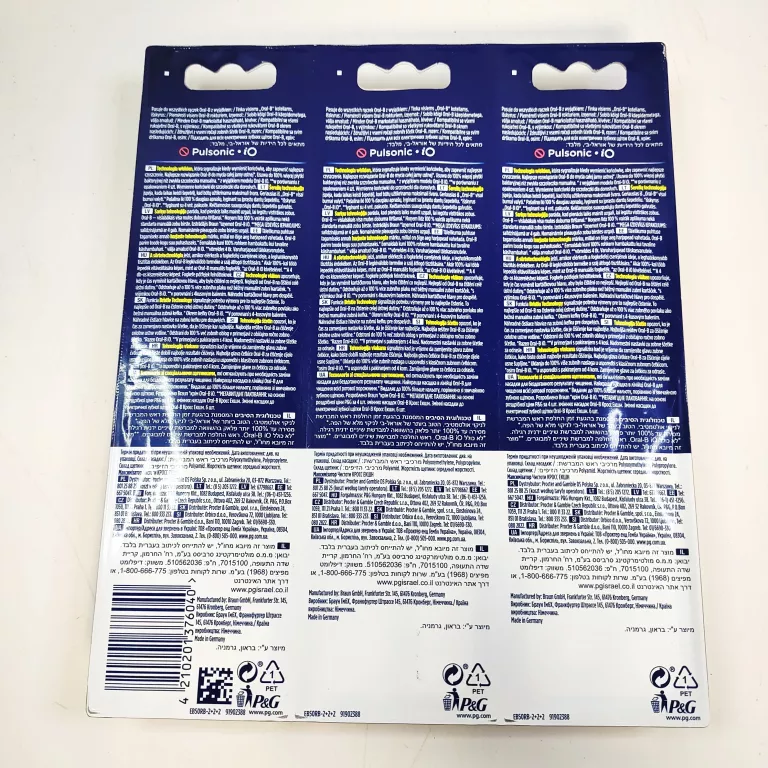 ORAL-B CROSSACTION KOŃCÓWKI WYMIENNE DO SZCZOTECZEK OPAKOWANIE 6 SZT