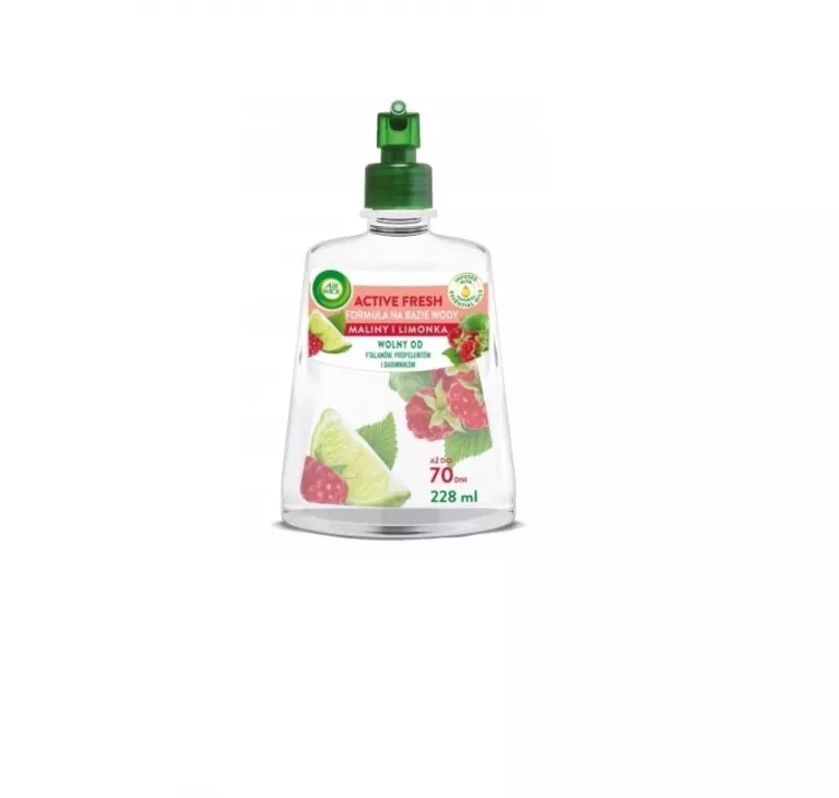 AIR WICK, ACTIVE FRESH, ODŚWIEŻACZ, WKŁAD, 228 ML, MALINA I LIMONKA