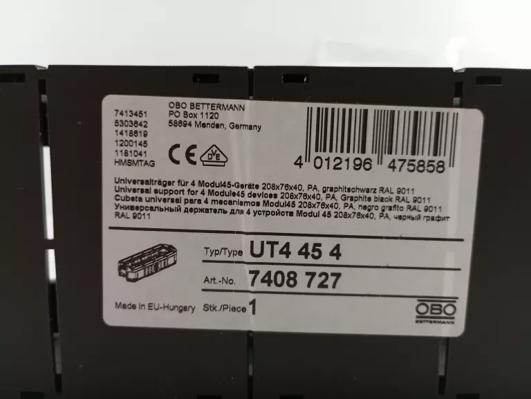 PUSZKA INSTALACYJNA OBO PO BOX 1120