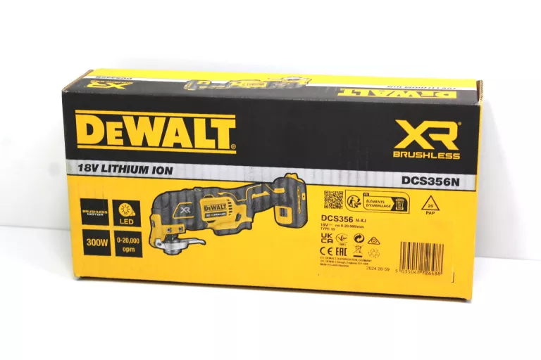 AKUMULATOROWE NARZĘDZIE WIELOFUNKCYJNE DEWALT DCS356N-XJ 18V XR 3 BIEGI BE