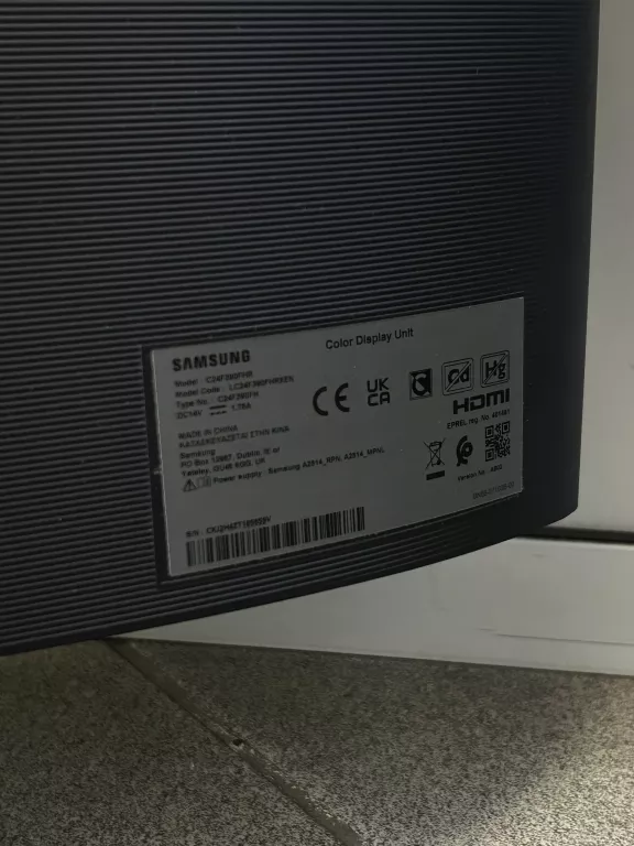 MONITOR LED SAMSUNG C24F390FHR 24'' FULL HD VA 60HZ 4MS 250 CD/M2! OKAZJA!
