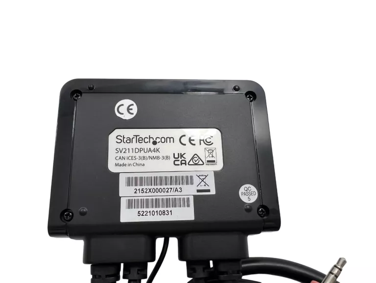 STARTECH.COM SV211DPUA4K PRZEŁĄCZNIK KVM CZARNY