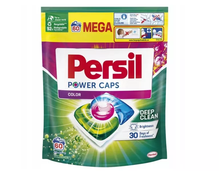 PERSIL POWER CAPS KAPSUŁKI DO PRANIA KOLORU 60 SZT