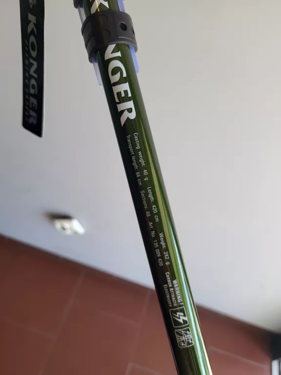 WĘDKA TELESKOPOWA - KONGER SPIRADO TELE SHORT 420 CM 40 G / ETUI