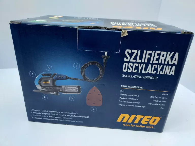 SZLIFIERKA OSCYLACYJNA NITEO TOOLS NEW