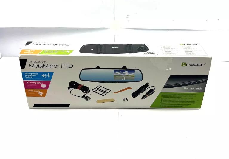 TRACER KAMERA SAMOCHODOWA + COFANIA CAR BLACK BOX MOBIMIRROR FHD