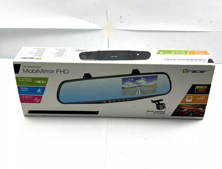TRACER KAMERA SAMOCHODOWA + COFANIA CAR BLACK BOX MOBIMIRROR FHD