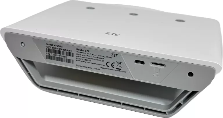 ROUTER STACJONARNY ZTE MF296C 4G LTE KAT 6