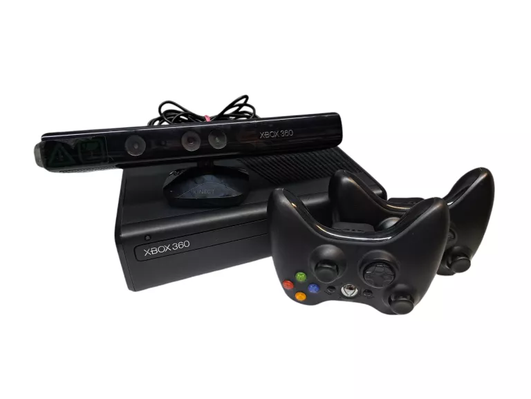 KONSOLA MICROSOFT XBOX 360 E 4GB KINECT 2 PADY