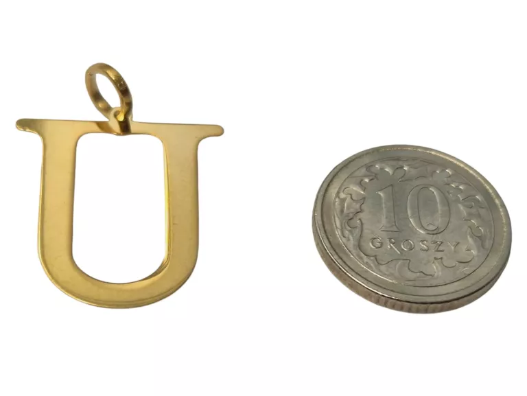 wisiorek-zlota-literka-u-585-14karat-stan-1010-gliwice-odrowazow-71-gliwice