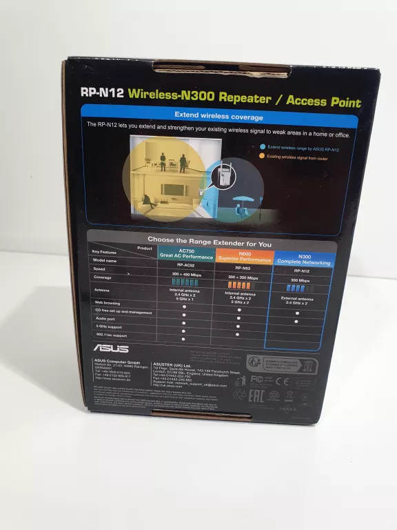 WZMACNIACZ SYGNAŁU WI-FI ASUS RP-N12