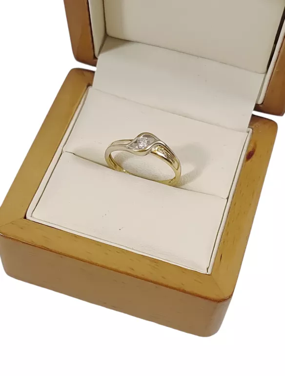 PIERŚCIONEK Z BRYLANTEM PR585 1,87G R13 0,10CT