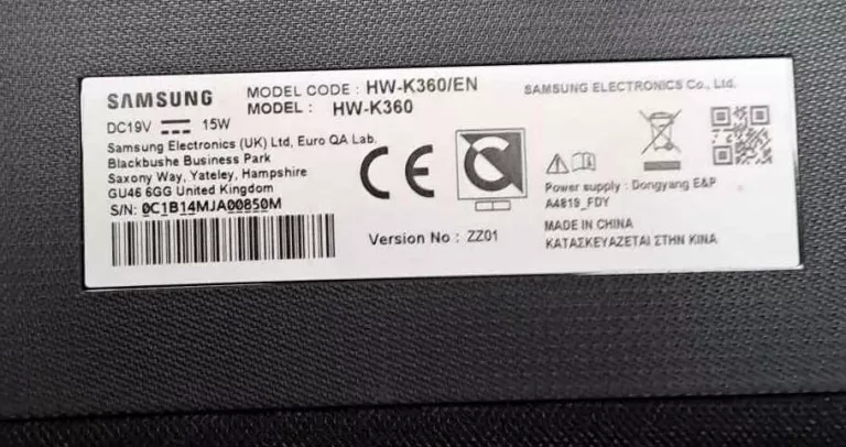 SOUNDBAR SAMSUNG HW-K360 +OKABLOWANIE (BEZ PILOTA)